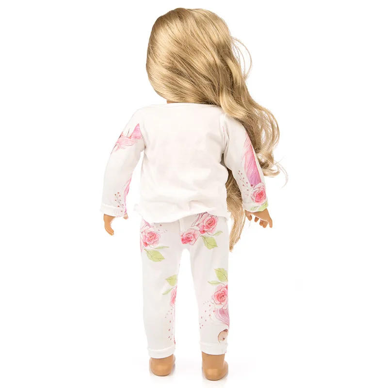 Кукла Одежда для новорожденных подходит 18 дюймов 40-43 см Единорог Альпака платье с рисунком кактуса кукольная одежда для ребенка подарок на день рождения на праздник