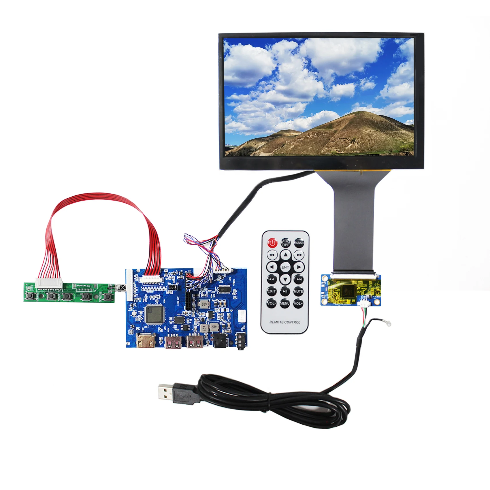 

Support WIFI Module HD-MI USB VGA LCD Controller Board with 7inch N070ICG-LD1 1280X800 IPS Brightness 400nit LCD Screen