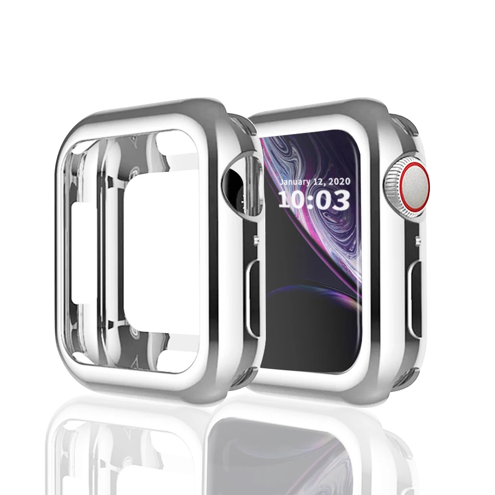 Силиконовый тонкий мягкий чехол для Apple Watch Series 1 2 3 38 мм 42 защитный iwatch 4 5 40 44 |