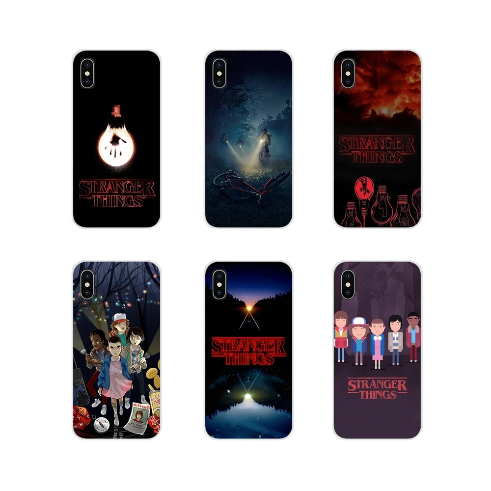 

Stranger Things Pattern Transparent TPU Shell Cover For Samsung Galaxy S3 S4 S5 Mini S6 S7 Edge S8 S9 S10 Lite Plus Note 4 5 8 9