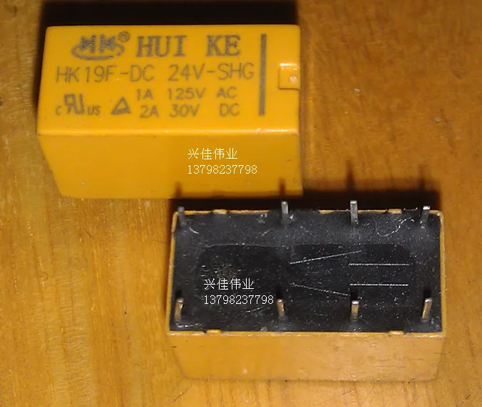 20 шт./лот HK19F DC24V-1 a SHG 8 футов два открытых и закрытых 125 В переменного тока 2 a 30 В постоянного тока