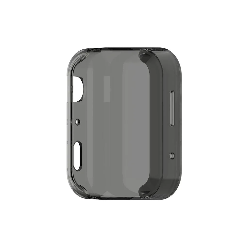 Transparent black Защитная крышка для часов для Xiao mi, чехол для смарт часов, 40 мм, гальванический чехол, защита для mi Watch, серия, ударопрочный, bumpe - Цвет: Transparent black