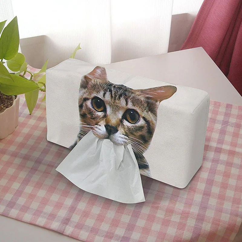 Scatola di fazzoletti di gatto nuova marca moderna copertina di carta casa  tovaglioli per auto custodia organizzatore per la casa strumenti di  decorazione|Scatole per fazzoletti| - AliExpress