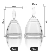 2PCS Medical Silicone Menstrual Cup Vaginal Tampons Lily Cup Personal Hygiene Menses Copa Menstrual Cup Period Coppetta Coletor
