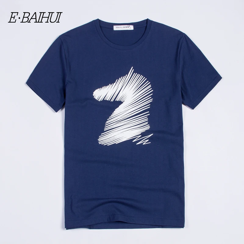 

E-BAIHUI hot sale 2020 new fashion Cotton men 100% Clothing short man t shirt Male T-shirts Casual T-Shirts Swag tops tees T039