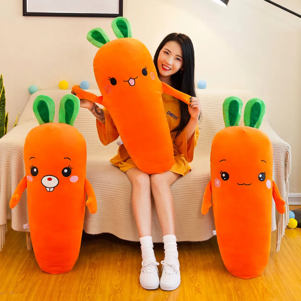 60cm Cute Carrot Plush Toys Pillow Doll Stuffed Plush Toy Carrot Plush Toys Pillow Creative Activity Gift