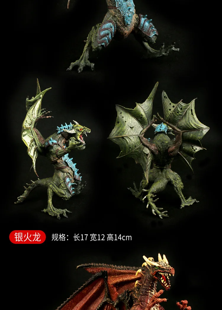 В Jie Ming World of Warcraft Модель Дракон динозавр 4D Собранный Дракон трансформация Большой размер Дракон статическая модель животного