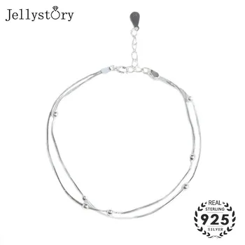 

Jellystory fashion 925 Sterling Silver Bracelet Fine Jewellery for Women Wedding Engagement Anniversary Party Wholesale bracelet