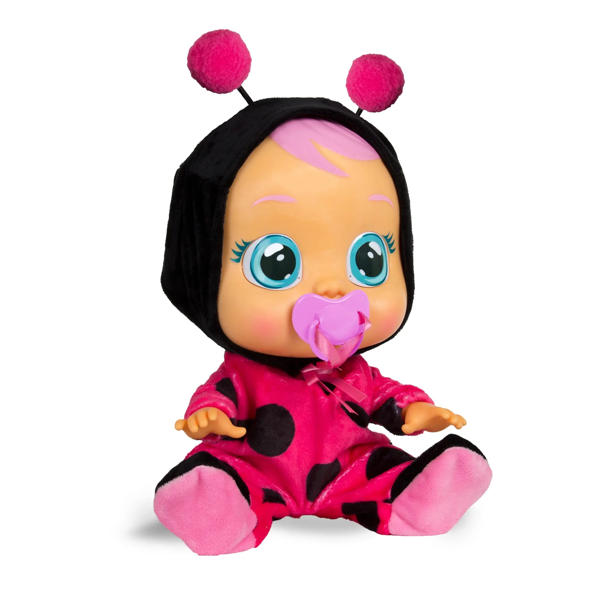 recuerda Por adelantado Gran engaño IMC Toys - Bebés Llorones, CB LADY , Bebé Lady con pijamita de mariquita  que lloran lágrimas de verdad , Incluye chupete y pijama; funciona con 2  pilas 30.5cm,, Juguetes, Muñecas para