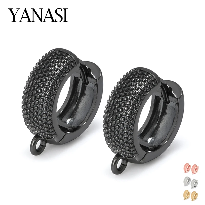 15mm Earring Making Supplies 22K Gold Plated Hoop Earrings Hooks Clasps