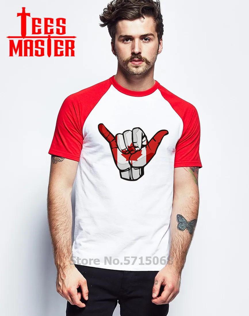 Man's Raglan White Red_看图王