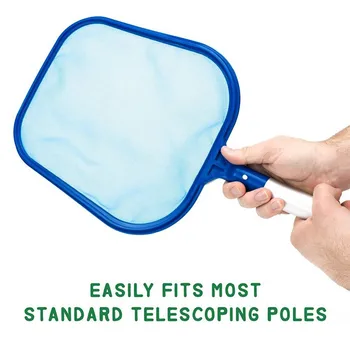 

1pc Swimming Pool Garbage Fish Pond Skimmer Net Cleaning Leaf Skimmer Mesh Frame Net For Cleaning Swimming Pool Accessories