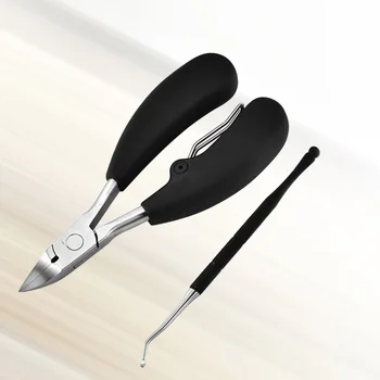 

2PC Nail Nippers Set Portable Long Jaw Cutters Nipper Cuticle for Dead Skin Thick Nails Ingrown Toenail