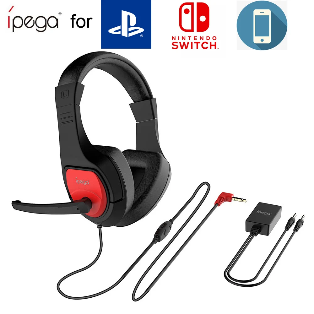 IPega Pg-R001 Игровые наушники HIFI стерео Музыкальная гарнитура для Nintendo Switch PS4 Для iPhone