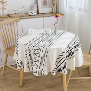 

Decorative Table Cloth Cotton Linen Tablecloth Round Tablecloths Dining Table Cover Obrus Tafelkleed mantel mesa
