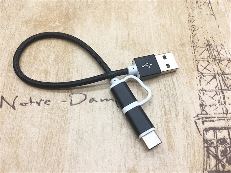 2 в 1 кабель micro usb type c короткий кабель для huawei honor 9x10 9 9i lite 8x 8c 7c 7x play magic 2 oneplus 7 6t oppo find x f9