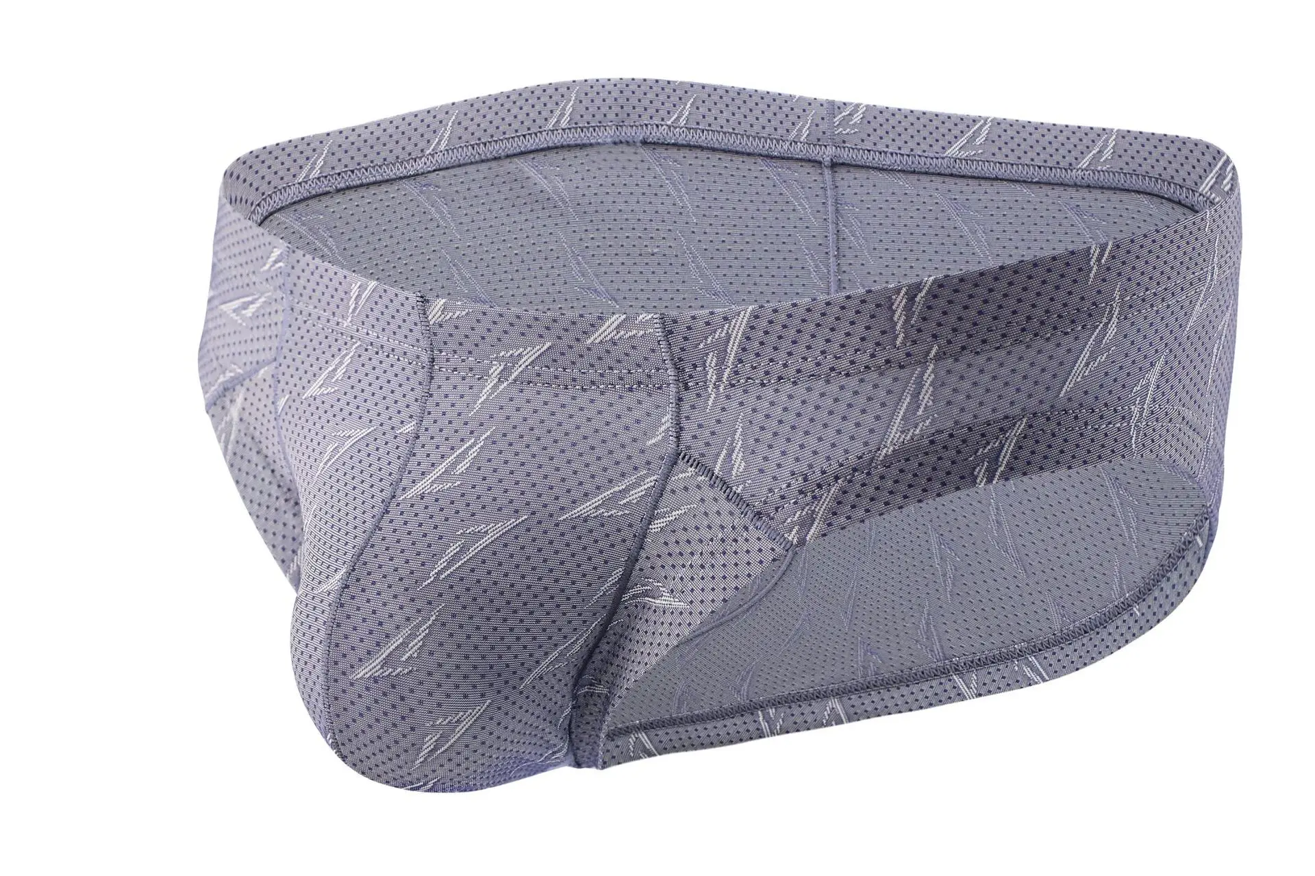 Мужские трусы брифы из дышащей нейлоновой ткани темно синие короткие слипы