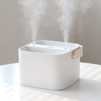

2.5L Large Capacity Household Air Humidifier Double Spray Nozzle Ultrasonic Essential Oil Aroma Diffuser with Handle