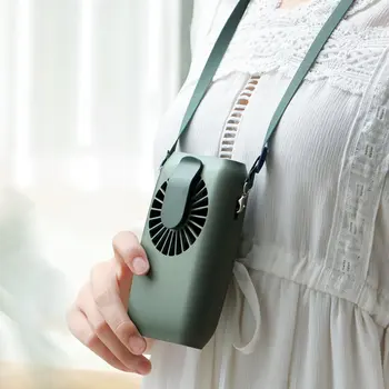 

Hanging waist fan USB charging hanging neck fan mini handheld multi-function portable desktop small fan