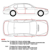 Car Door Edge Protector Universal Auto Door Guard Protective Strips Universal Automobiles Doors Trunk Hood Seal Sealant Strip 6