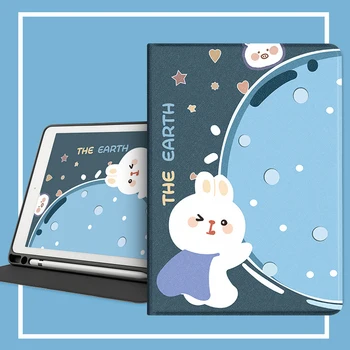 

Case For iPad Pro 10.5 9.7 2017 2018 Pu leather smart cover For iPad 10.2 2019 Air 2 3 with Pencil Holder tablet case Sleep/Wake