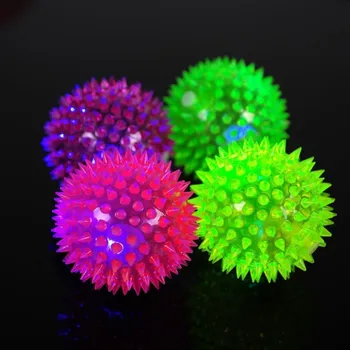 

Pet Ball Toy Dog Cat Luminous Sounded Elastic Bite Chew Toys Puppy Bound Balls 1