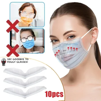 

5PCS Face Mask Silicone Clip Nose Bridge Adjustable Increases Breathing Space Mascarillas Bracket Reusable Anti-fogging Nose Pad