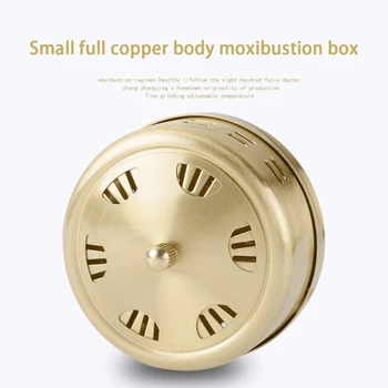 

Portable Copper Acupuncture Moxa Box Moxibustion Therapy Moxa Stick Burner Box
