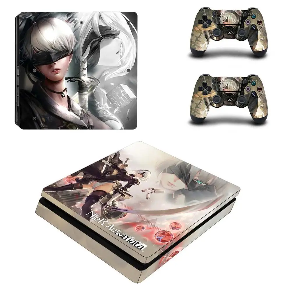 P4SQB0193 NieR Automata полное покрытие PS4 тонкая наклейка Play station 4 кожа Наклейка для playstation 4 PS4 Slim Consol& контроллер Кожа винил - Цвет: P4SQB0193