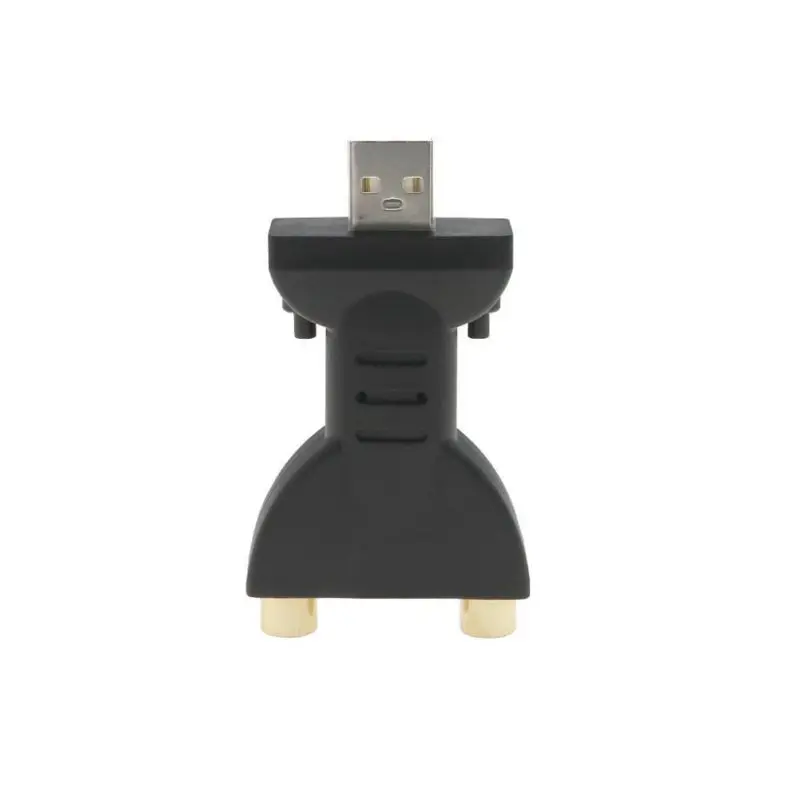 Аудио адаптер USB Мужской 2 RCA Женский Разъем Портативный позолоченный телевизионный компьютерный провод кабель Разъем