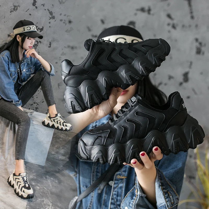 Осень зима 2019 новые модные кроссовки женская теплая бархатная обувь