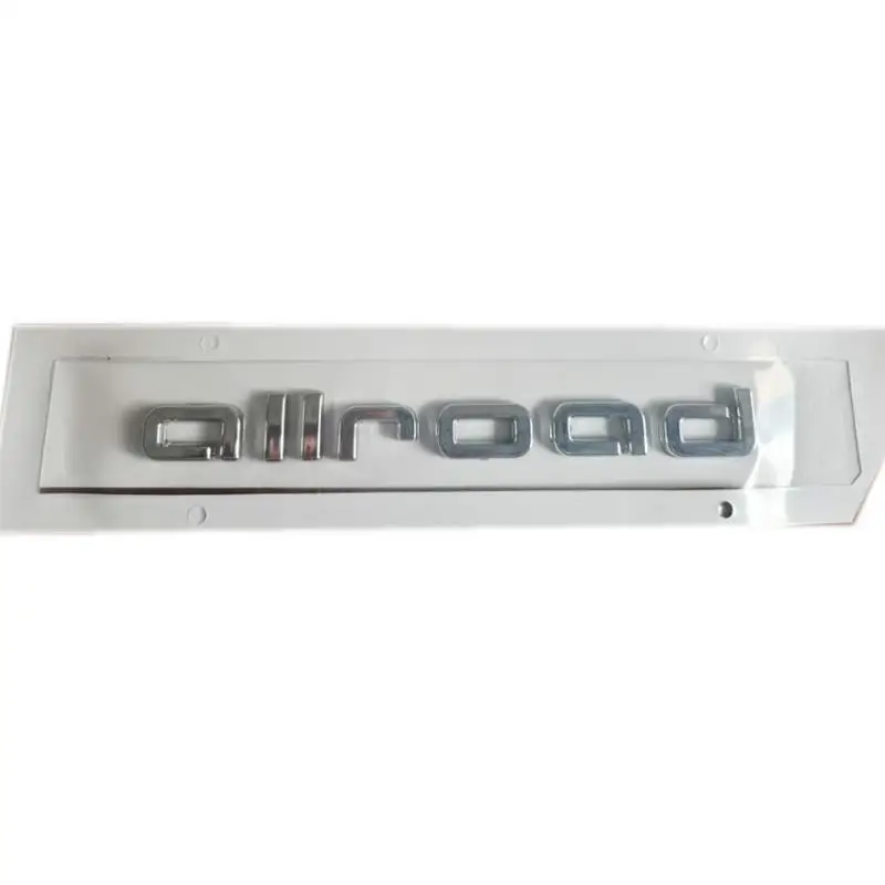 10pcs x Free Shipping ABS Plastic Silver Chrome Color allroad Car Sticker Emblem Badge Embleme Emblema