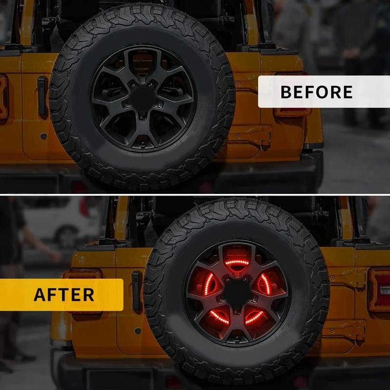Запасное колесо тормозной светильник колеса светильник 3Rd стоп светильник для Jeep Wrangler JL JLU