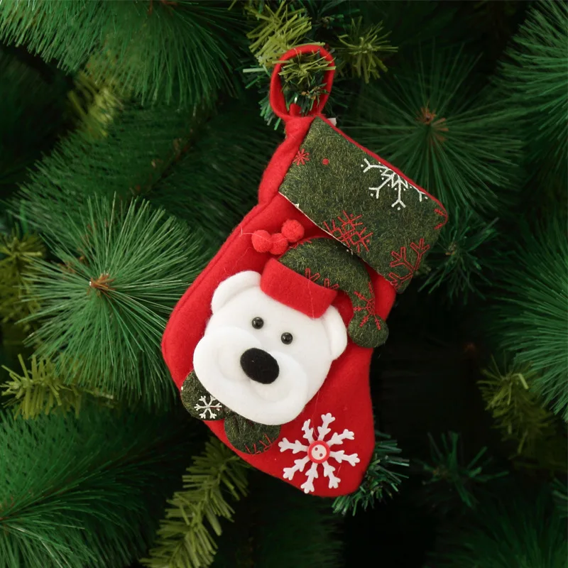 Navidad плетеная корзина для хранения конфет Санта Клаус сумка для конфет Рождественский подарок корзины рождественские украшения для кухни Вечерние - Цвет: Candy bag 2