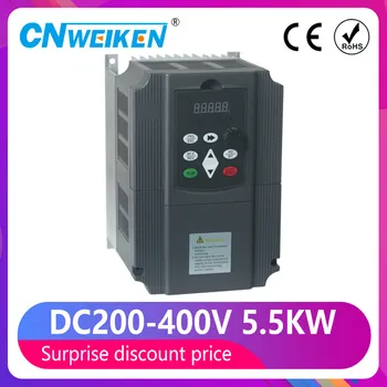 

New Arrival! 220v Variable Frequency Drive 5.5kw Solar VFD vector Inverter Motor Speed Control 0-650Hz Frequency Converter