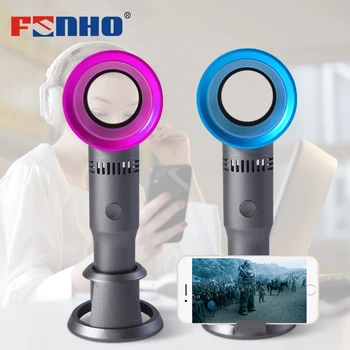 

FUNHO Mini Fan Portable USB Rechargeable Electrical Cooler Bladeless Small Fan Handheld Desktop Household Office Travel
