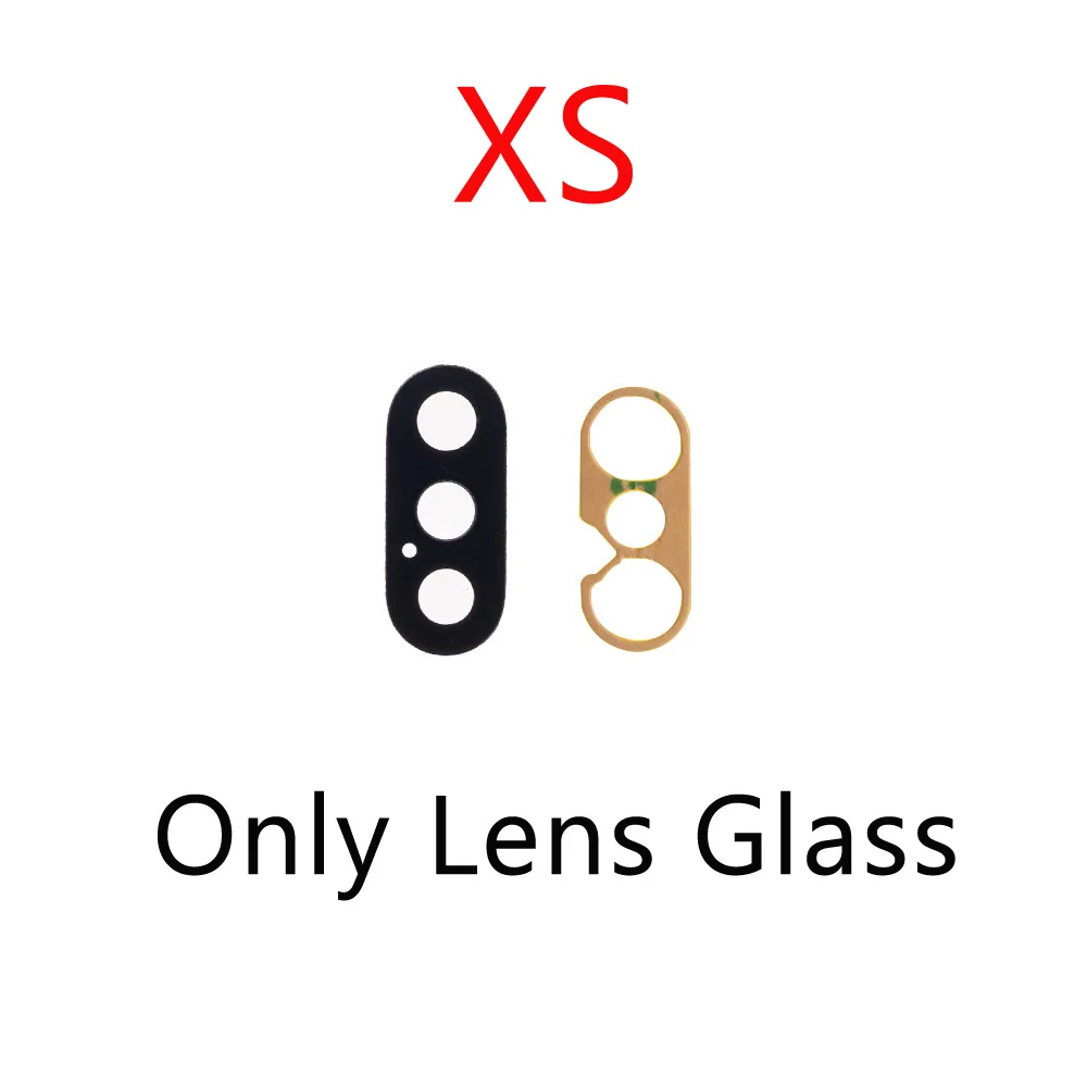 Brand New Rear Back Camera Only Glass Lens With 3M Sticker Repair Parts For iPhone X XS XR 11 11Pro Max 12Mini 2 pcs set back camera lens for iphone 11