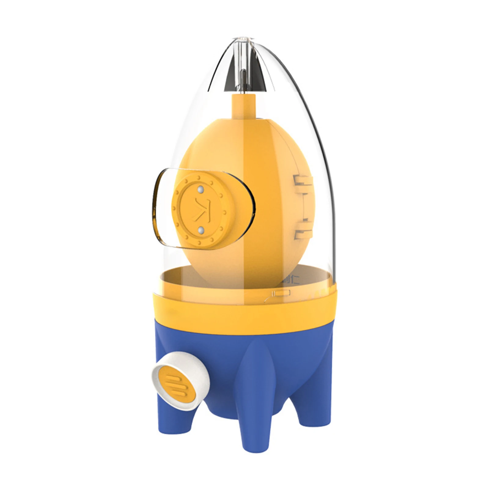 Hot Kitchen Egg Shaker with Silicone Pad Rocket Shape Hygienic Portable Cute Cartoon Manual Equipment |
