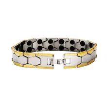 Модные ювелирные изделия, Магнитный титановый Биоэнергетический браслет для мужчин, кровяное давление, медицинские браслеты, браслеты для мужчин и женщин