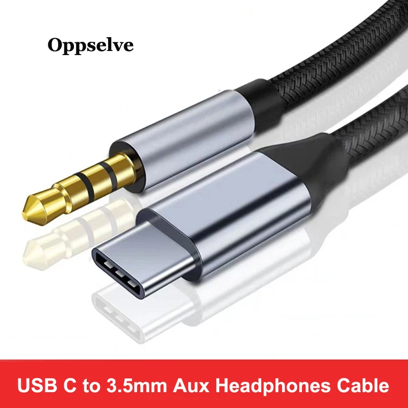 

Oppselve Type C 3.5 Jack Earphone USB C to 3.5mm AUX Headphone Adapter Audio Cable For Huawei Mate 20 P30 P20 Pro Xiaomi Mi 10 9