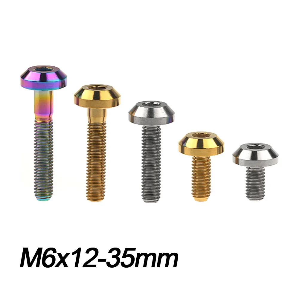 Титановый болт Xingxi M6X12 15 20 25 30 35 мм шестигранный ключ головка Ti винт для велосипеда