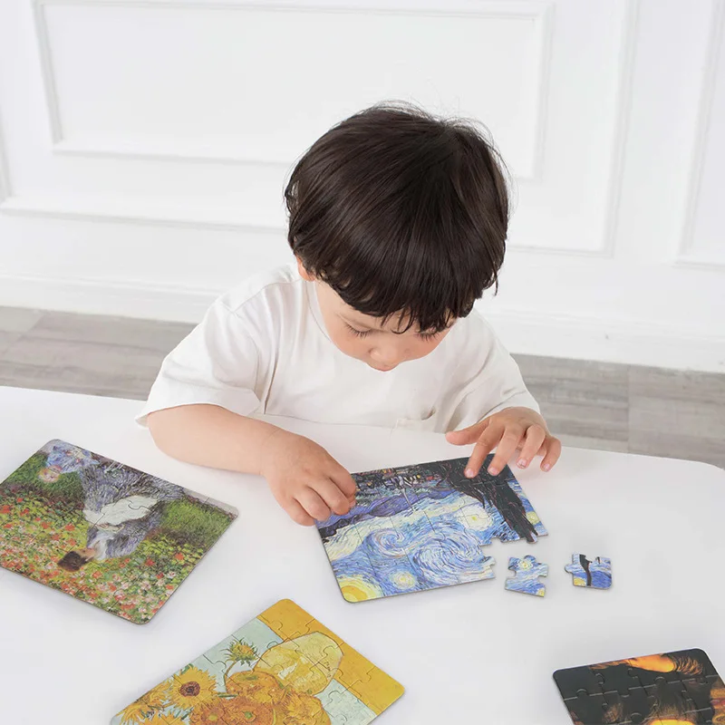 MiDeer Mi Deer детская головоломка всемирно известная Живопись Художественная Когнитивная головоломка обучающая игрушка для детей 3-6 лет