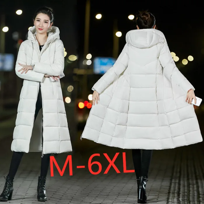 

2019 New Style down Jacket Cotton-padded Clothes Women's Korean-style Long Large Fur Collar Cotton-padded Clothes INS Online Cel