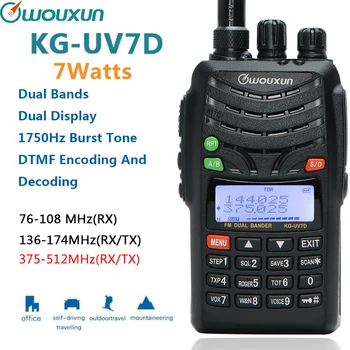 

WOUXUN KG-UV7D 136-174/375-512mhz 7W Powerful Amateur Ham Handheld Transceiver Dual Band Two Way Radio Walkie Talkie
