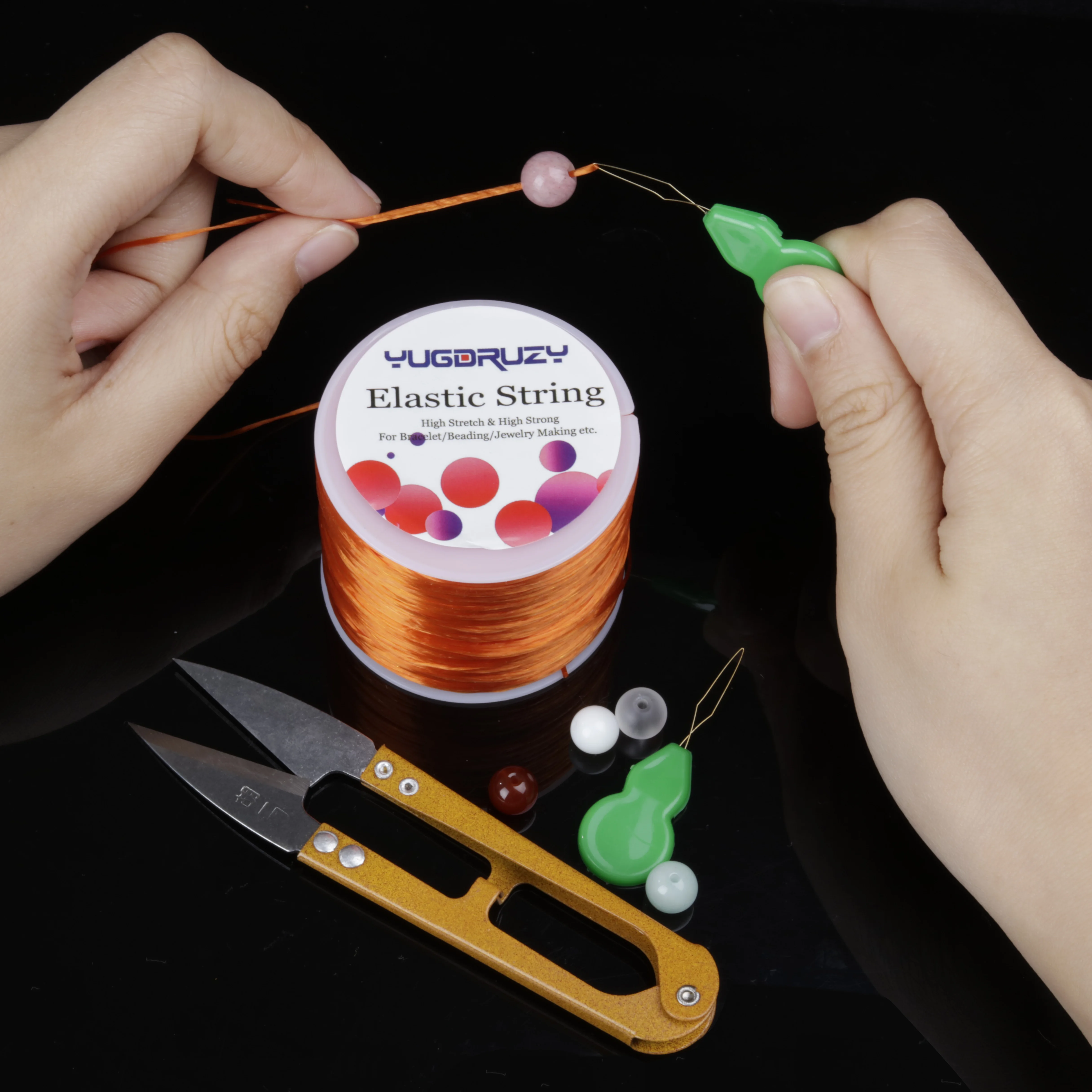 Ss0018 500pcs accessories pearl separating Bracelet beads zinc alloy accessories beads elastic thread tool scissors lead device