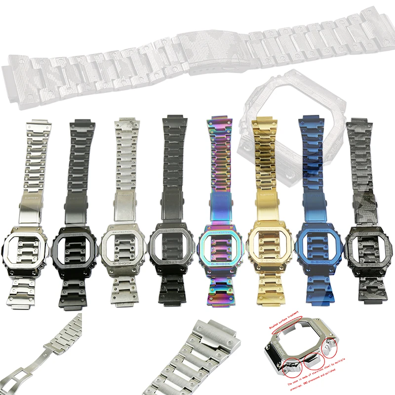 Stainless Steel Watch Band Watch Accessories For Casio Gshock Dw5600 Dw5610 Gw5000 Gw5600