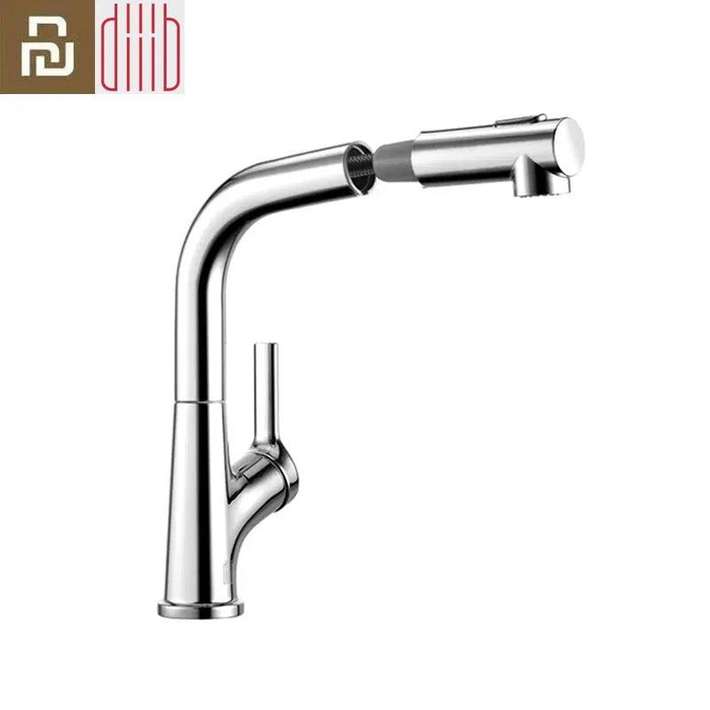 

Xiaomi Dabai Bathroom Basin Sink Faucet w/ Pull Out Rinser Sprayer Gargle Brushing Cold & Hot Bathtub Faucet 2 Mode Mixer Tap