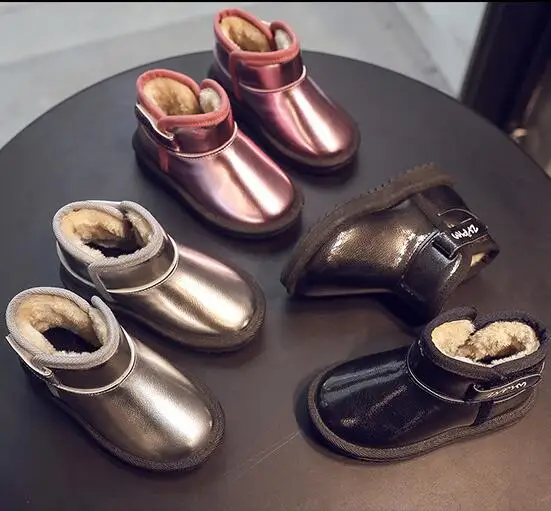 Free Shipping Boots Winter Children's Snow Boots Girls Warm Shoes Baby Toddler Shoes casual Baby Boys Children Boots 8