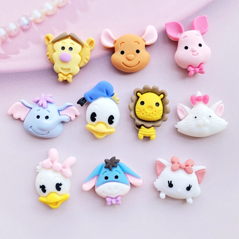 

10/20 pcs New resin Mixed Mini cartoon animals flat back Cabochon Scrapbook Kawaii DIY Embellishments Accessories F32