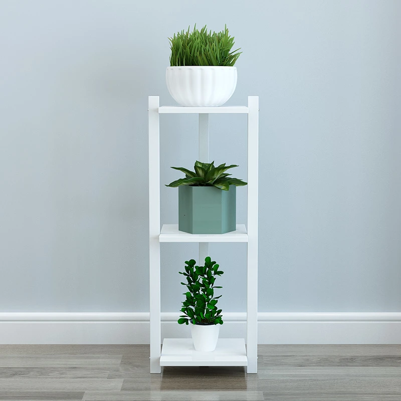 

Multi-storey Indoor Household European Style Balcony Basin Solid Wood A Living Room Landing Type Storage Shelves